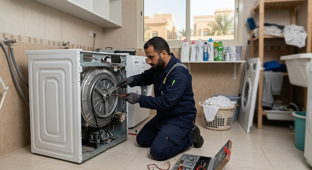متخصص في الأجهزة المنزلية يقدم خدمات احترافية لتلبية طلبات صيانة غسالات اتوماتيك جنوب الرياض بدقة وكفاءة عالية