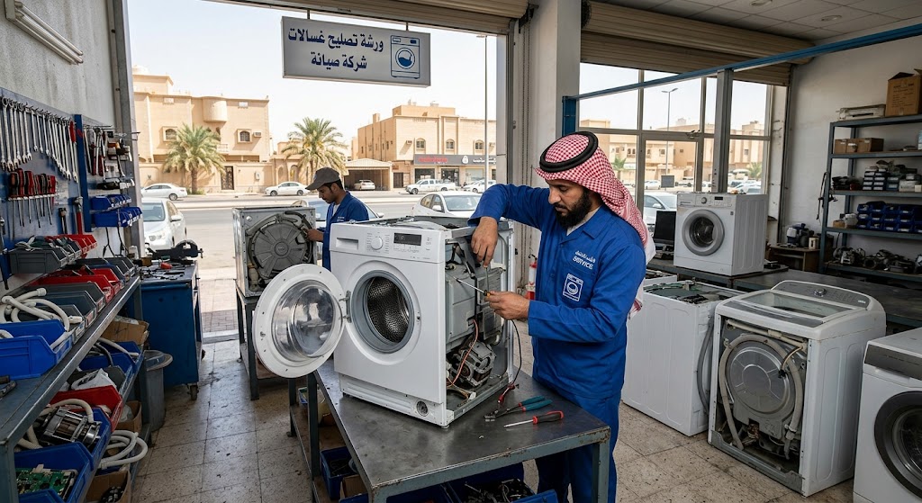 متخصص في الأجهزة المنزلية يقدم خدمات احترافية لتلبية طلبات دليل صيانة غسالات اتوماتيك بالرياض بدقة وكفاءة عالية