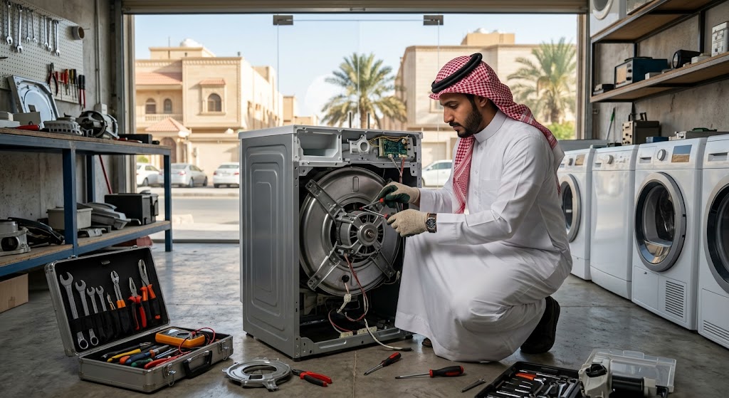 متخصص في الأجهزة المنزلية يقدم خدمات احترافية لتلبية طلبات خدمات صيانة غسالات اتوماتيك بالرياض بدقة وكفاءة عالية