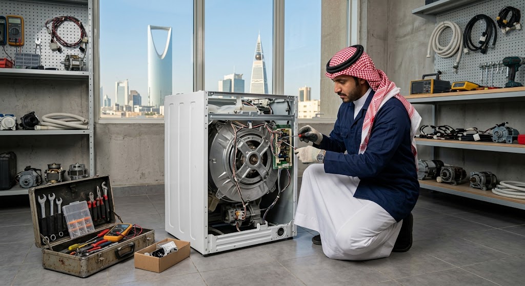 الأجهزة المنزلية يقدم خدمات احترافية لتلبية طلبات صيانة غسالات حي الملك فهد الرياض بدقة وكفاءة عالية