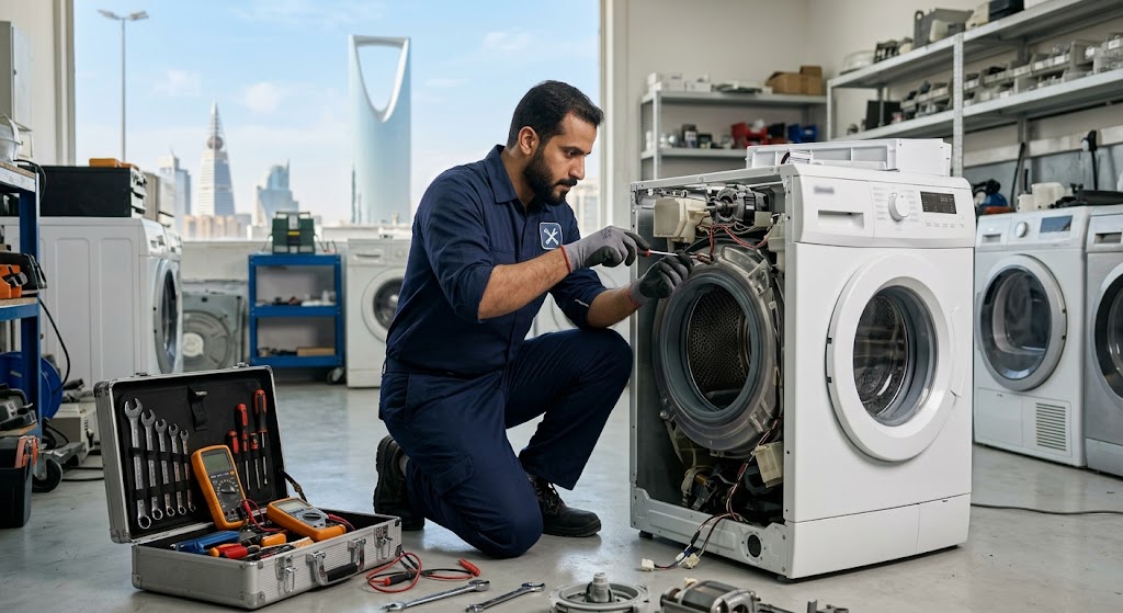 متخصص في الأجهزة المنزلية يقدم خدمات احترافية لتلبية طلبات صيانة غسالات ال جي الرياض بدقة وكفاءة عالية